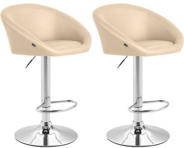 CLP Barhocker Miami V2 Kunstleder C, creme, VE: 2 Stück, 308509