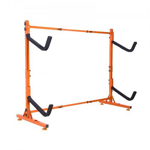 VEVOR Kayak Halterung 1265 x 788 x 1380 mm, Freistehender 2 Kajaks 1230–1825 mm Breitenverstellbereich, Robuste, DLS2G0000000ADO3DV0