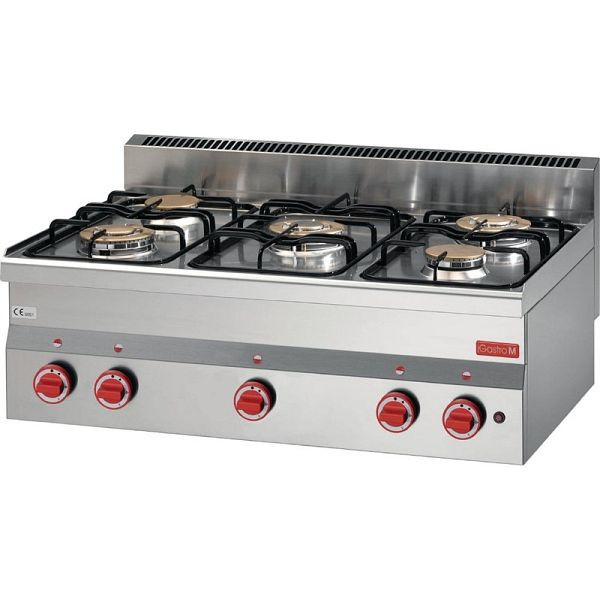 Gastro M Gasherd 60/90PCG, 15 kW, 5 Brenner, Erdgas, 600-Serie, GN016