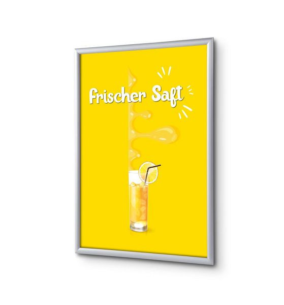 Showdown Displays Klapprahmen A4 Komplettset Frischer Saft Deutsch, KRA4G25LPPI422
