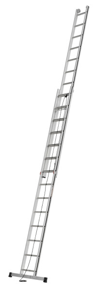 ALU-PRO Seilzugleiter zweiteilig, 2x14 Sprossen, Länge eingefahren 4,02 m / ausgefahren 7,10 m, 700512899