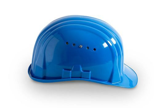 Schuberth Bauschutzhelm mit 6-Punkt-Gurtband, gemäß DIN-EN 397, blau, 116359