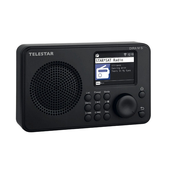 TELESTAR DIRA M 5i Internetradio, TFT Farbdisplay, UPnP und USB Media-Playback, Wecker, Bluetooth 5.1, Fernsteuerung via Soundmate App, 20-100-02