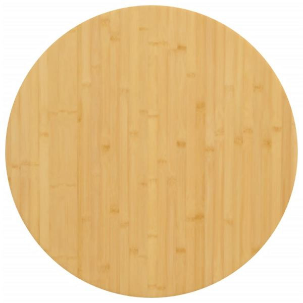 vidaXL Tischplatte Ø80x4 cm Bambus, 352690, 8720845772918