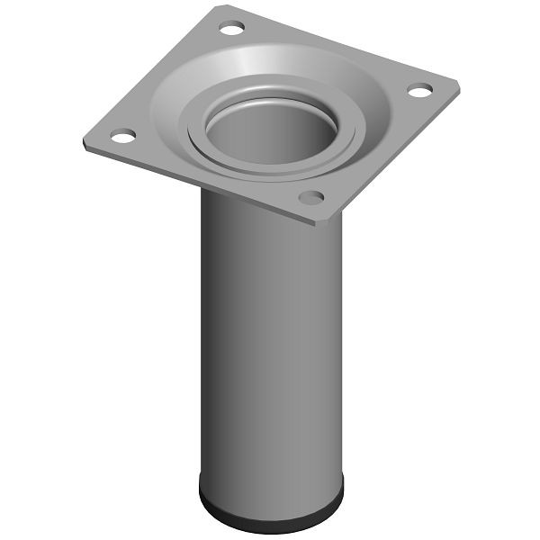 Element System 4ER-SET MÖBELFUSS BURGUND, Ø30, 800 mm, CHROM, 11120-00006
