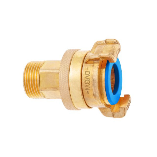 GEKA plus Gewindestück SHK AG G3/4 MS DVGW BF AG 26, 44mm, VE: 5 Stück, 02.4211