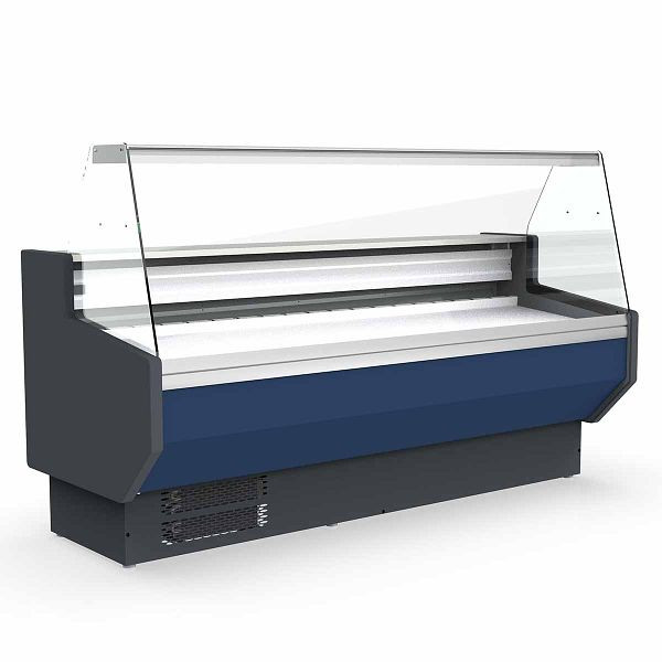 Vaiotec TOPLINE Kühltheke 100 - gerades Frontglas "blau", 102,5x80x123,5 cm, 10736