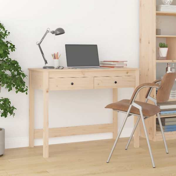 vidaXL Schreibtisch mit Schubladen 100x50x78 cm Massivholz Kiefer, 824643