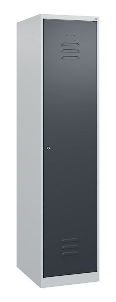 C+P Umkleidespind Classic PLUS, 1700x400x500mm, 7035/7016, Zylinderschloss, 0800007-12 S10019