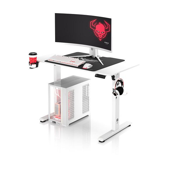 Diablo Chairs Schreibtisch höhenverstellbar Diablo X-Tensio 1100 Weiß, 1706