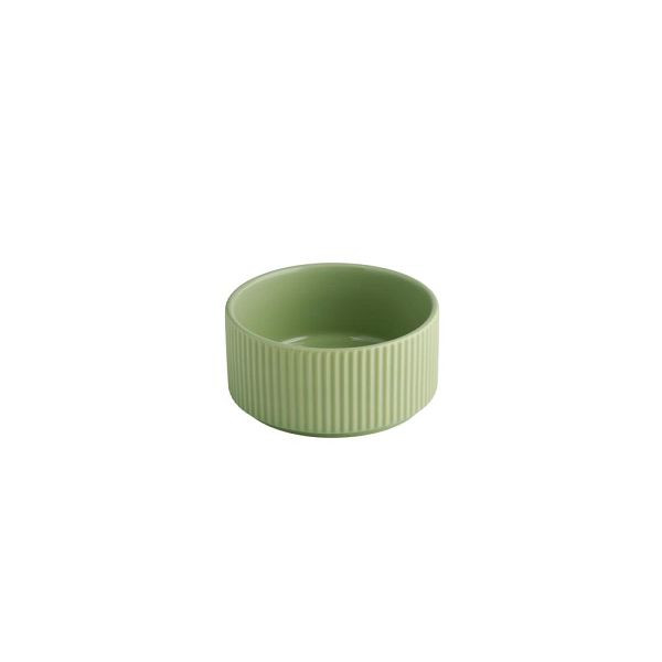 APS Schale THE GRID - Porzellan salbei, Ø 12,5 cm, 350 ml, stapelbar, 19109