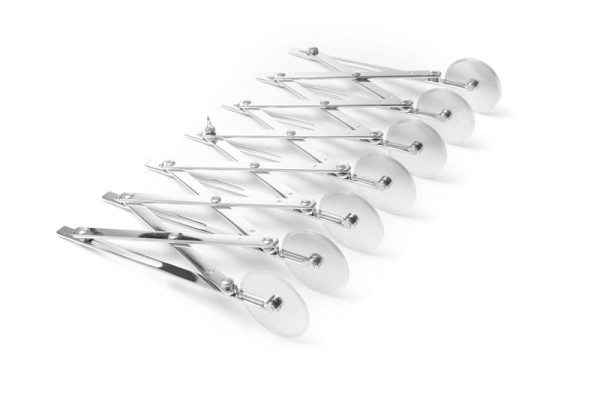 Hendi Teigschneider Edelstahl, 7 rädchen 55 mm glatt, 515150