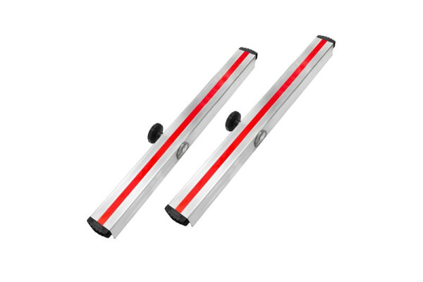 HYMER Fußverlängerungsset für Sprossenstehleitern, Verstellbereich 1000 mm, 0050376