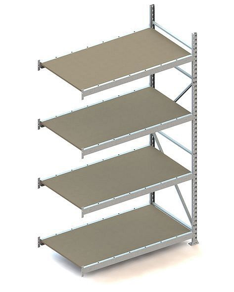 Meta MINI-RACK AR 2500x1400x800 mm, verzinkt, mit Spanplatten, Bodenanzahl: 4, 20051278