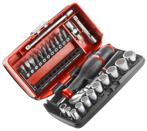 Facom Steckschlüssel-Set 1/4", 12-Kant, 27-tl, RL.NANO112