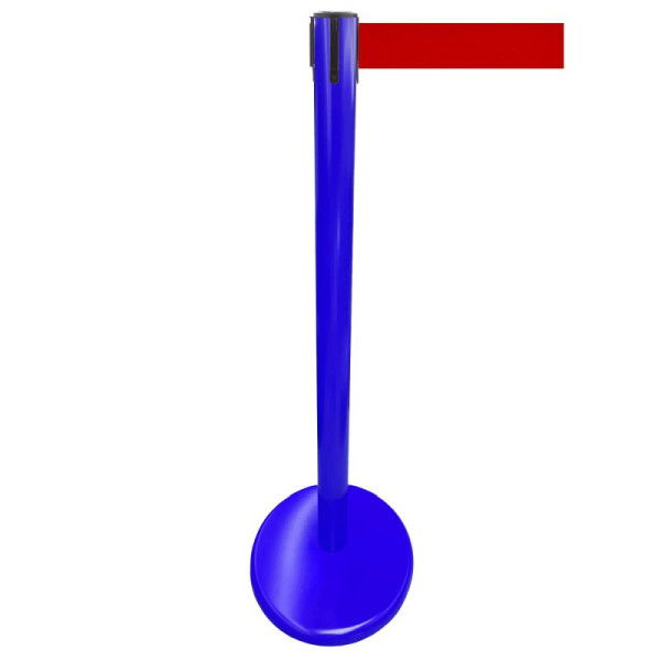 Stein HGS Personenleitsystem -P-Line Future-, Metall/ blau, rot, mit Sicherheitsverschluss (selbstlösend), Gurtlänge: 4 m, 15696-0103