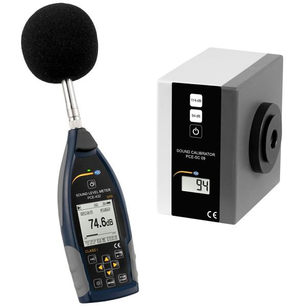 PCE Instruments Schallpegelmeter Kit, Messbereich 22 bis 136 dBA, PCE-432-SC 09