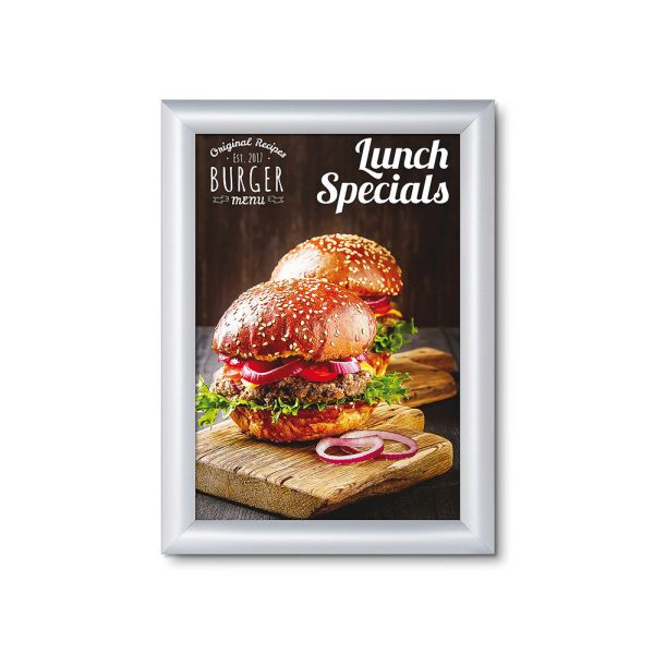 Showdown Displays Klapprahmen DIN A4 - Brandschutz B1 (25 mm), KRA4G25B1