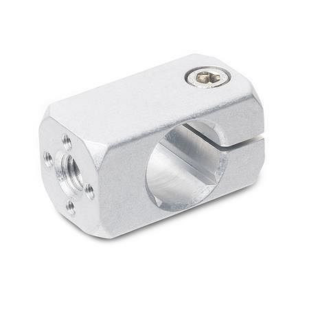 Ganter Anbau-Klemmhalter, Aluminium (GN 478-B12-M5-MT), VE: 25 Stück, 478-B12-M5-MT