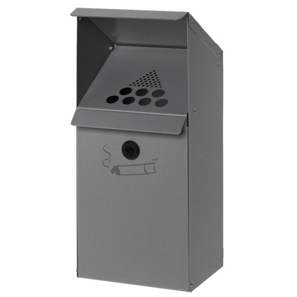 Stein HGS Zigarettenascher -Cubo Estella-, anthrazit /410x180x150mm, Wandbefestigung (inkl. Montagematerial), 16775