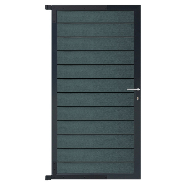T&J DALU-Tor-Komplettset, 90 x 175 cm, anthrazit/anthrazit, 44133