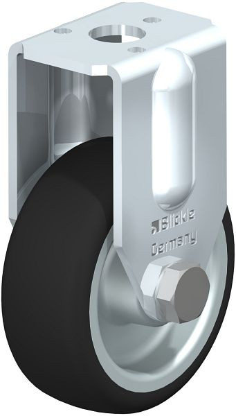 Blickle BRA-PATH 50G Apparate-Bockrolle mit Rückenloch, Thermoplastisches Polyurethan, Grau, 757004