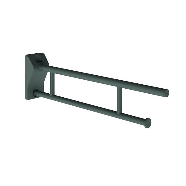 KWC Stützklappgriff, MEDCARE, Edelstahl, grau, 113x234x850 mm, WC-Rollenhalter, 3600003780