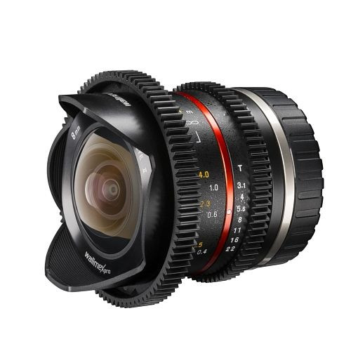 Walimex pro 8/3,1 Fisheye Video APS-C Objektiv für Sony E, inkl. Aufbewahrungsbeutel und Schutzdeckel, 1020147