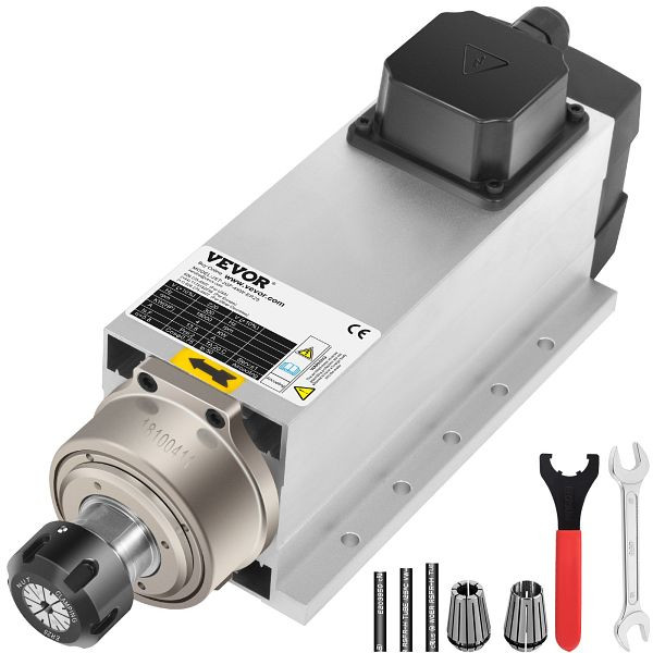 VEVOR ER25 Spindelmotor CNC Spindelmotor Luftgekühlte Luftkühlung Spindelmotor 4 Kw, ER25FLDJFX4KW0001V7