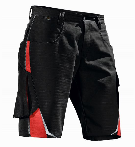 Kübler PULSSCHLAG Shorts, Farbe: schwarz/mittelrot, Größe: 56, 2524 5353-9955-56