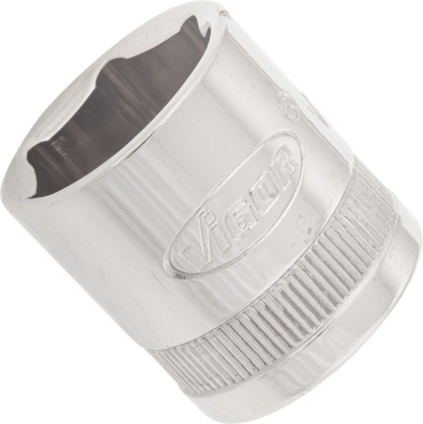 VIGOR Steckschlüsseleinsatz, Vierkant hohl 10 mm (3/8 Zoll), Außen-Sechskant Profil, 17 mm, V2267N