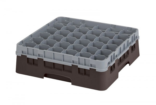 Cambro Spülkorb mit 36 Fächer Camrack® 11,4 cm Braun, 36S418167