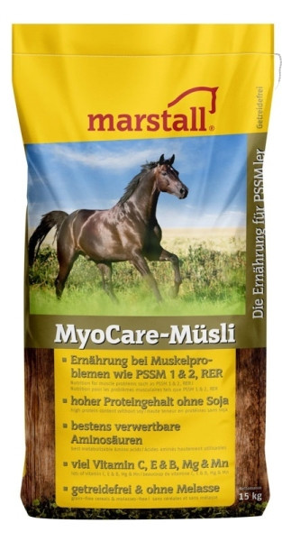 Marstall MyoCare-Müsli, Ernährung für PSSMler, 15 kg, 50055002