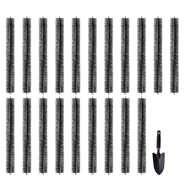 VEVOR Dachrinnenbürste, 18,3m Gesamtlänge, φ110mm, bodennahe Dachrinnenbürste, Laubschutz für 12,7cm Dachrinnen, 20er-Set, TGMS433INCH2IMFCUV0