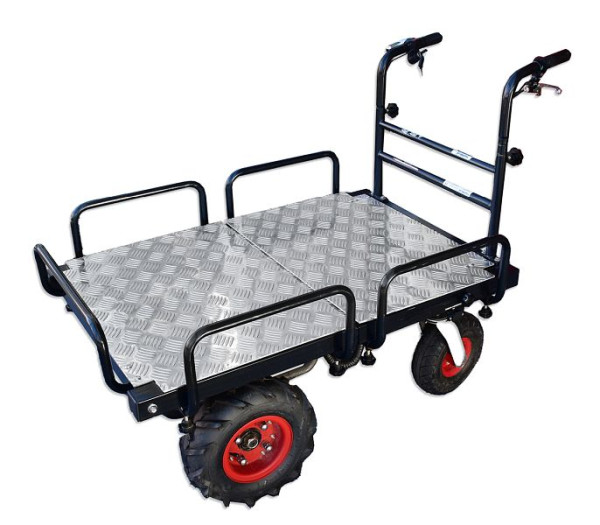 Wematik Elektrische Schubkarre Edmonton Plus mit Rückwärtsgang, Motorschubkarre, Transportkarre, WMD10N