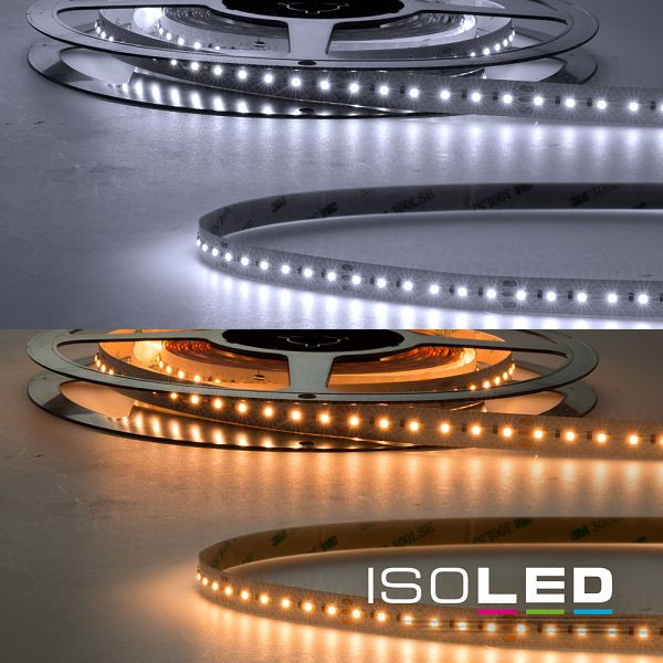 ISOLED LED CRI918/940 Linear10 CCT Flexband, 24V DC, 10W ww + 10W nw, IP20, 5m Rolle, 240 LED/m, 114895