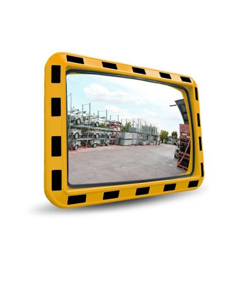 Ri-Traffic Industriespiegel Rechteck, 60 x 40 cm, Gelb / Schwarz, 90-9035-044