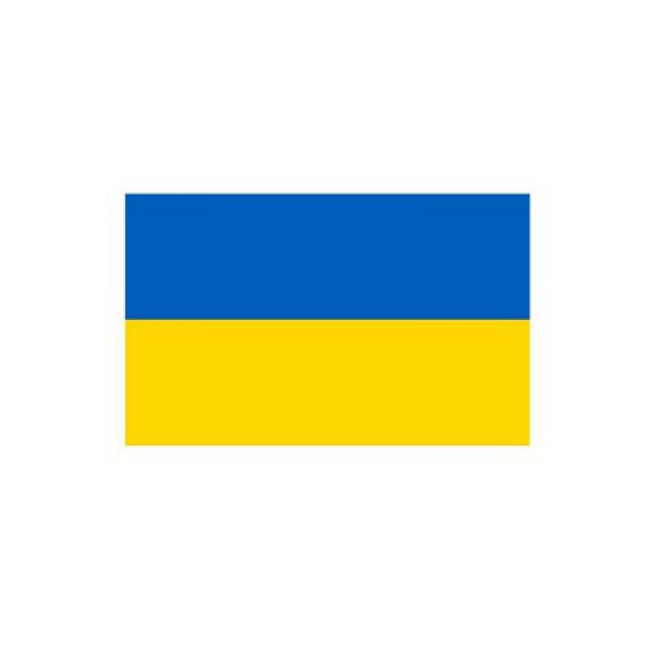 Stein HGS Länderflagge Ukraine, 150 x 250 cm (Querformat), mit Seil und Schlaufe, FlagTop 110 g/m², für Fahnenmasten ab 8 m, ohne Hohlsaum, 27788