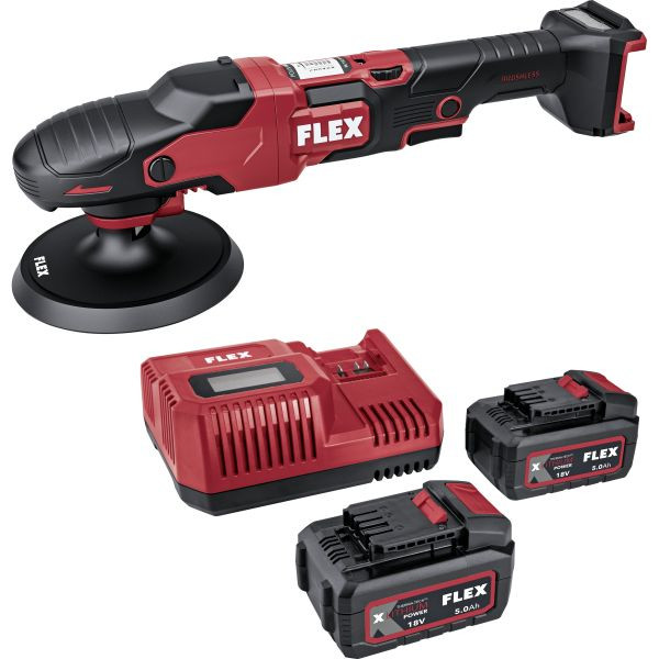 FLEX Akku-Rotationspolierer 18 V, PE 150 18-EC Set, 533019