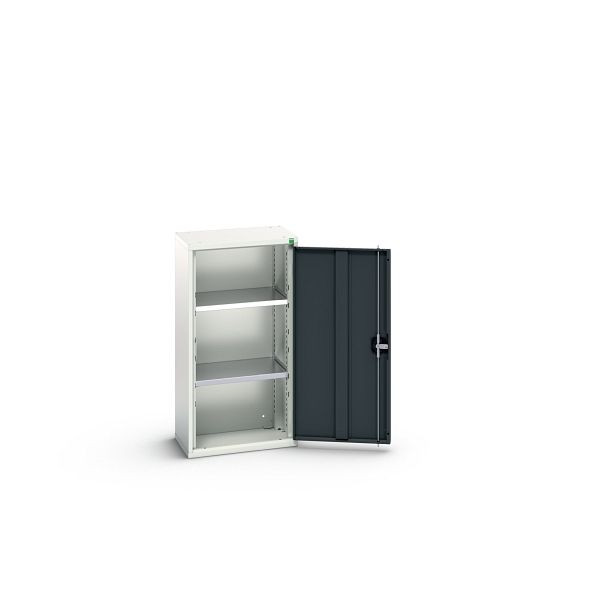bott verso Flügeltürschrank, mit 2 Fachböden, BxTxH: 525 x 350 x 1000 mm, Lichtgrau / Anthrazitgrau, 16926014.19