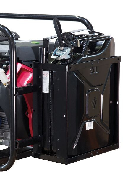 ELMAG Wechseltank 20 Liter mit Membranpumpe und Halter für Stromerzeuger mit HONDA- Motor GX 270/390, 53337