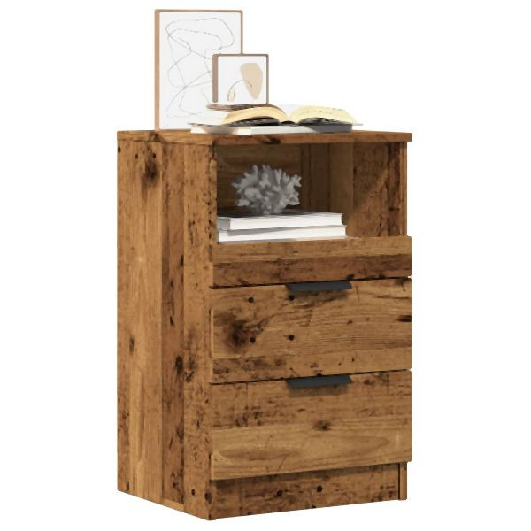 vidaXL Nachttisch Altholz-Optik 40x36x65 cm Holzwerkstoff, 856844