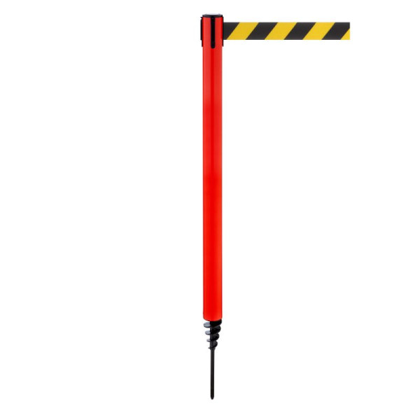 Stein HGS Personenleitsystem -P-Line Outside-, rot, schwarz/gelb diagonal (schraffiert), mit Sicherheitsverschluss (selbstlösend), 37687-1302