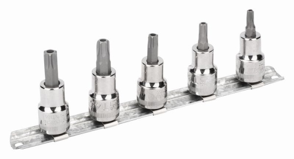 Bahco Schraubendreher-Einsatz 3/8", Torx mit Stift auf Klemmleiste, 5-teilig, 7409TORX-TRR/S5