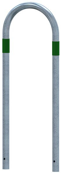 Schake Absperrbügel als Basis - Schutz, grün reflektierenden Streifen, Gesamthöhe: 1200mm, 4L48_046SGR