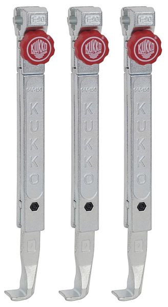 KUKKO 3 schnellverstellbare Abzughaken (Satz), Hakenlänge: 250 mm, 1-252-S