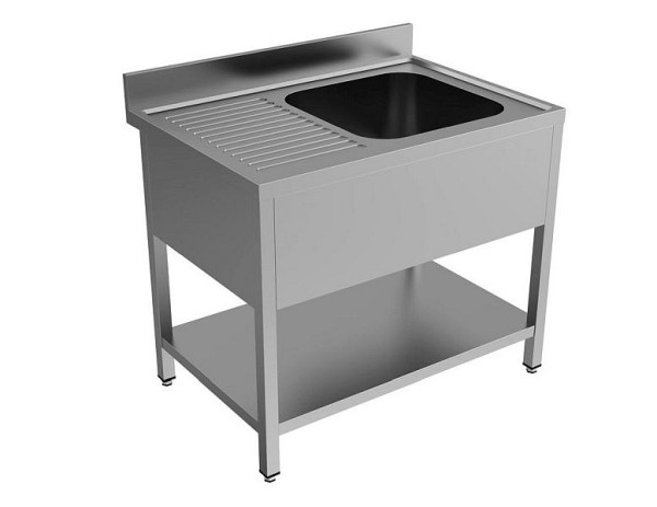 Unninox Europe Spültisch 1200x700x850 mm (BxTxH), Spüle rechts, STF-1207085-1R