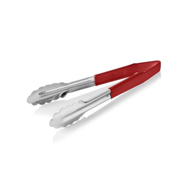 WAS HACCP Universalzange HACCP TONGS, 23 cm, rot, Chromstahl 18/0, 1542123