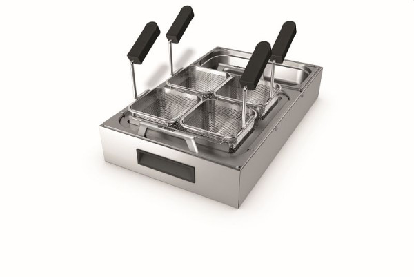 B.PRO Pastakocher-Set, Edelstahlrahmen 530 x 325 x 95 mm, 575034, 4048866229421