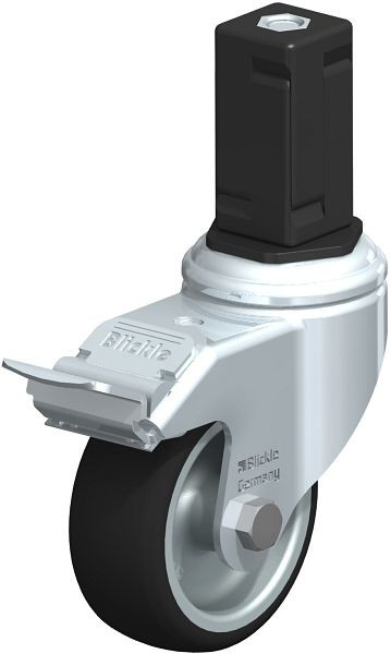 Blickle LKRA-PATH 80G-11-FI-EV15 Apparate-Lenkrolle mit Expander & Feststeller, Thermoplastisches Polyurethan, Grau, 848690